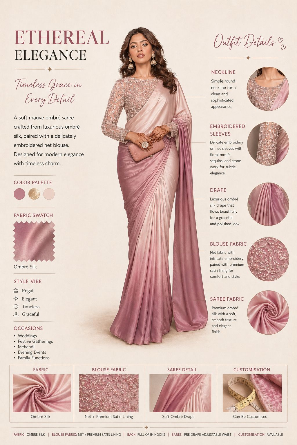 Lavender Purple Elegant Sharara Set