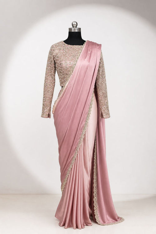 Lavender Purple Elegant Sharara Set
